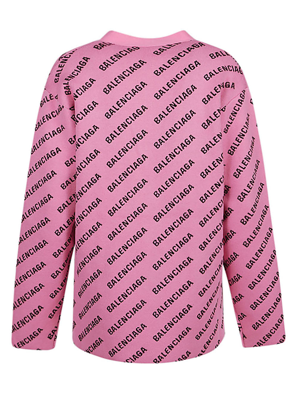 Balenciaga Women's Pink Sweater - Soft Knit Pullover for Casual & Streetwear Fashion | Perfect for Fall, Winter & Layering Outfits