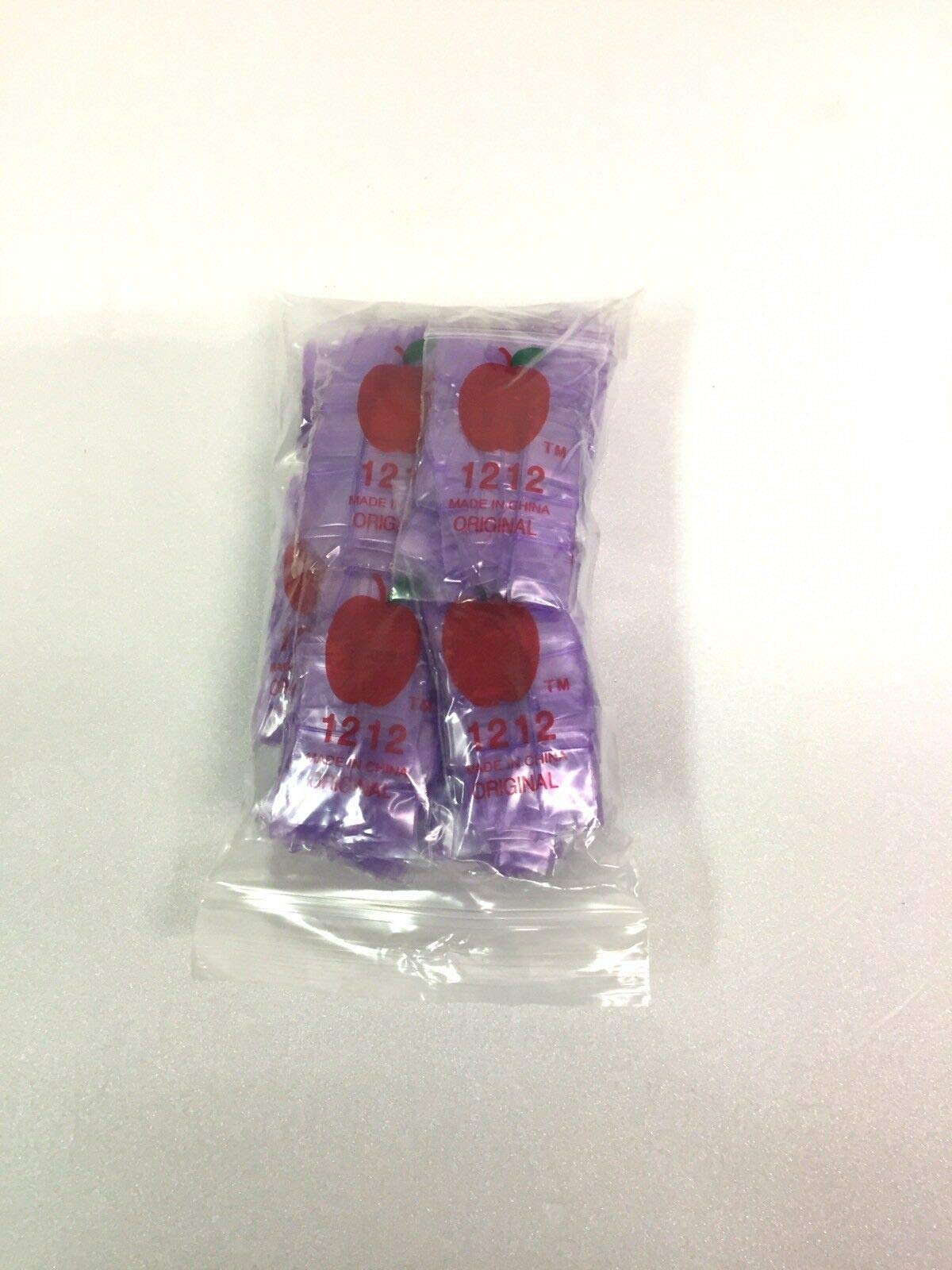 1212-S Original Mini Ziplock 2.5mil Plastic Bags 1/2