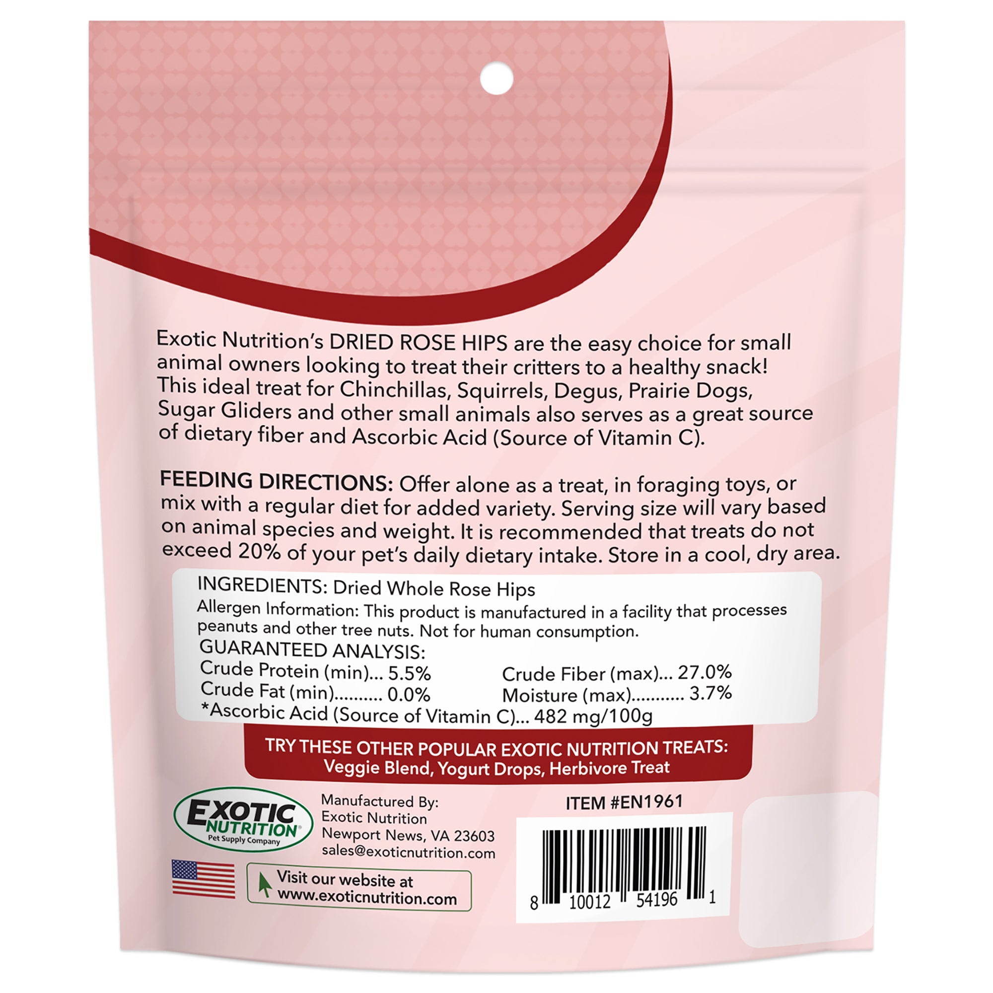 Organic Dried Rose Hips - Premium Loose Tea & Herbal Supplement for Immune Support, Skin Health & Wellness - Perfect for Tea, Smoothies, DIY Beauty & Cooking