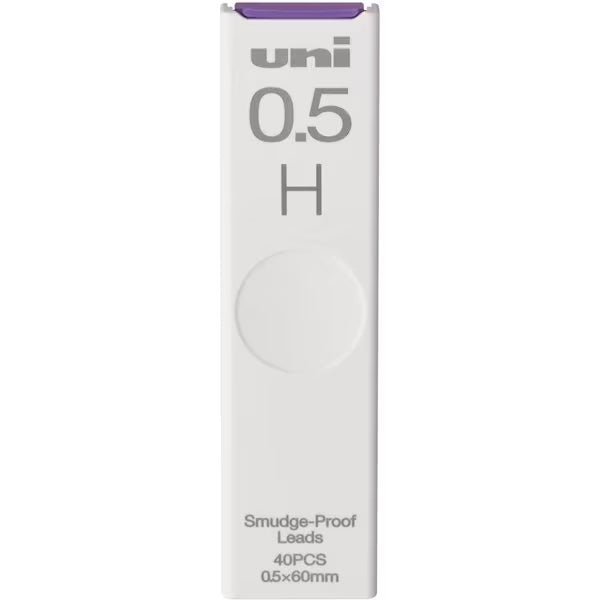 uni Mitsubishi Black Pencil Lead - 0.5mm HB Graphite Refills for Mechanical Pencils - Perfect for Writing, Drawing & Sketching in School, Office & Art Projects