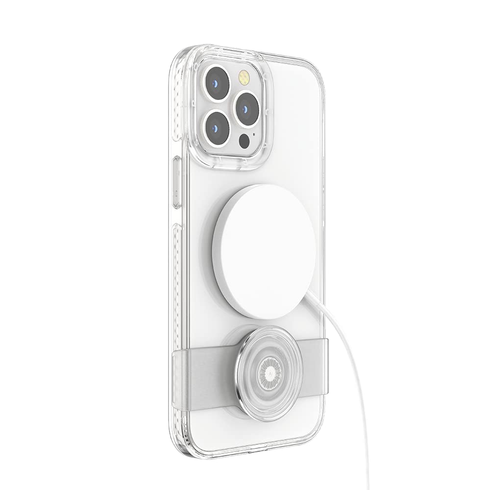 PopSockets Clear Phone Case with Grip & Slide - Compatible with iPhone 11 Pro, iPhone X, iPhone XS | Protective Cover with Secure Hold for Everyday Use, Travel & Active Lifestyle