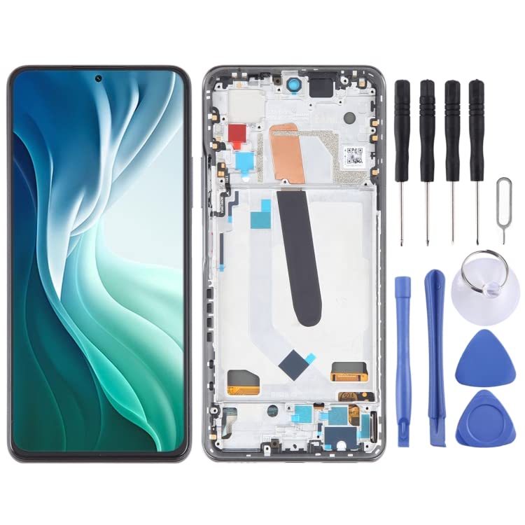 Xiaomi Mi 11i OLED LCD Screen Replacement with Digitizer & Frame - Full Assembly Display for Mobile Phone Repair | Perfect for DIY Fixes & Professional Screen Replacements