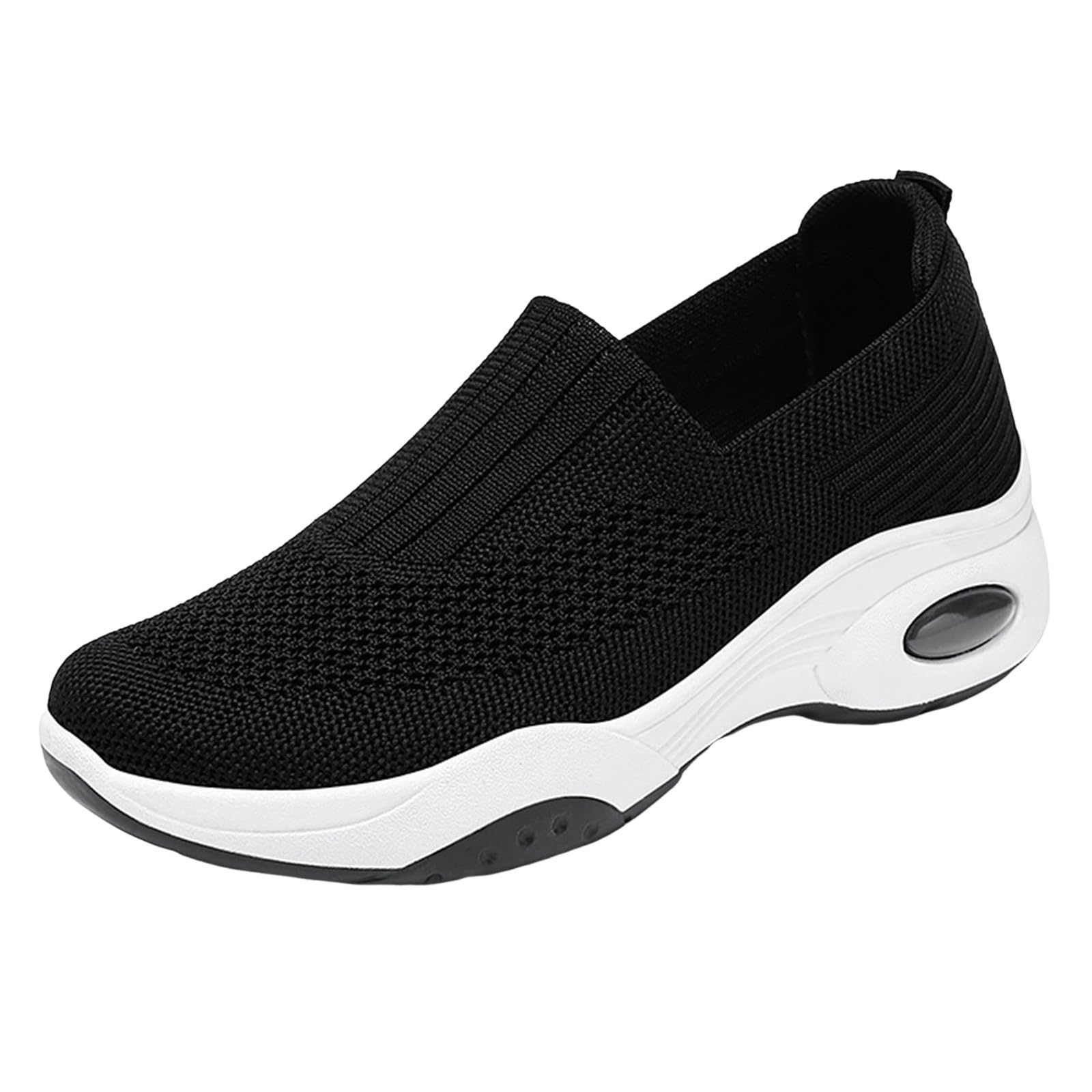 Women's Slip-On Walking Sneakers - Breathable Comfortable Workout Shoes for Tennis & Casual Wear | Perfect for Gym, Travel & Daily Activities