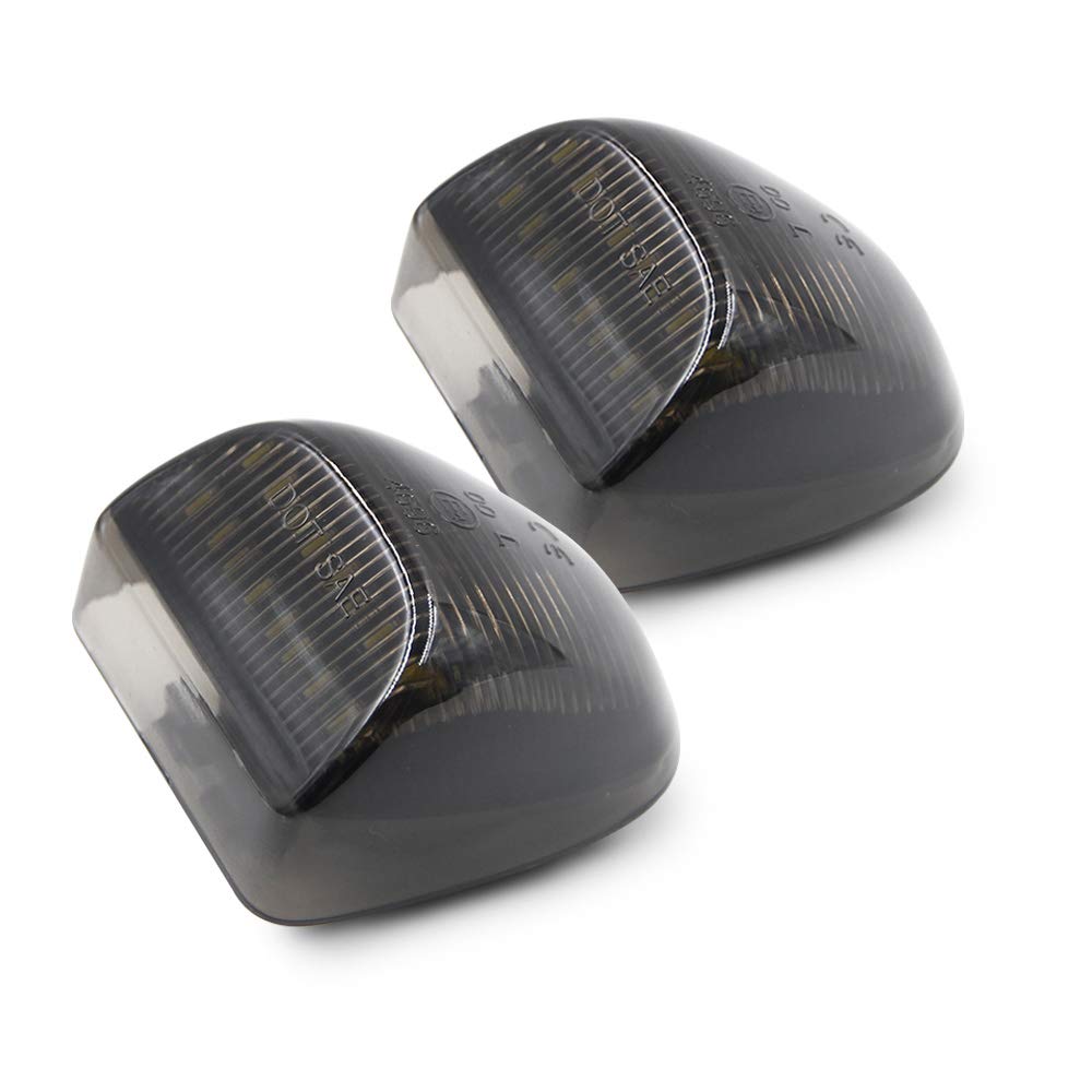 2PCS LED License Plate Light for Chevy Silverado Tahoe Suburban GMC Sierra Yukon - Xenon White Error-Free Number Plate Lamp - Perfect for Night Driving & Enhanced Rear Visibility