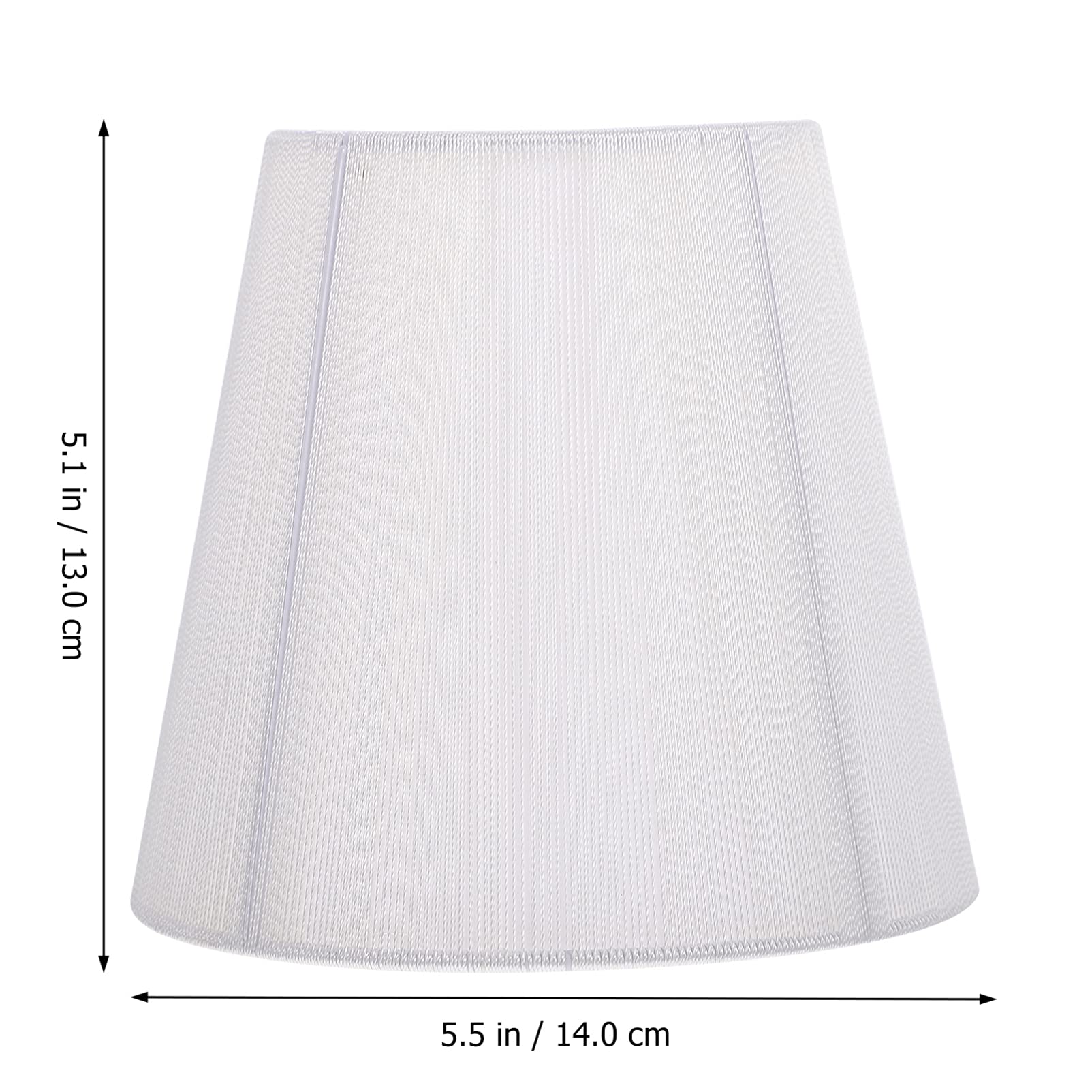 Clip Bulb Lampshade - Durable White Cloth Lamp Cover for Table & Floor Lamps - Perfect for Desk, Office, Drawing Room & Home Decor