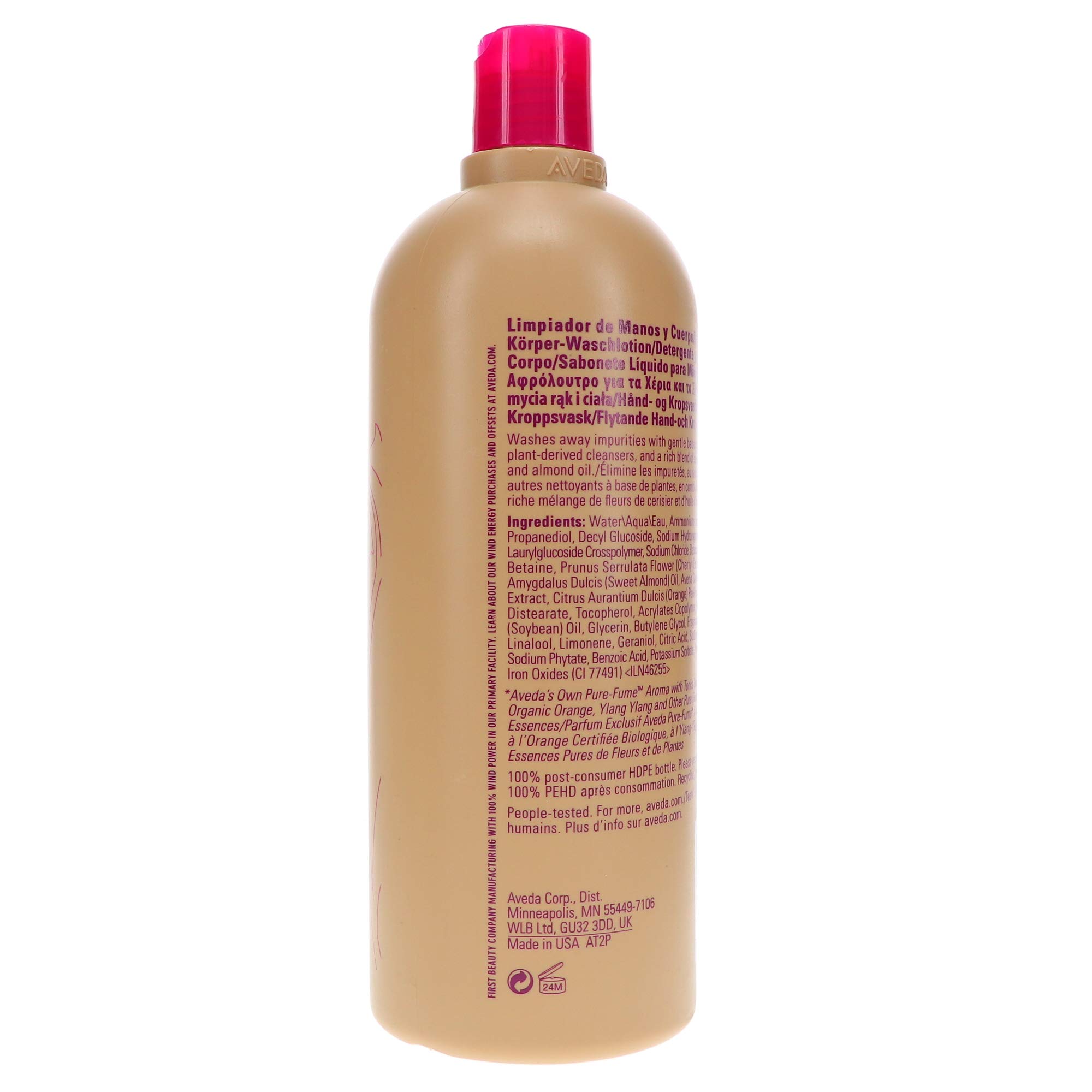 Aveda Rosemary Mint Hand and Body Wash - Moisturizing & Refreshing Natural Formula for Dry Skin - Perfect for Spa, Bath & Daily Shower Routine