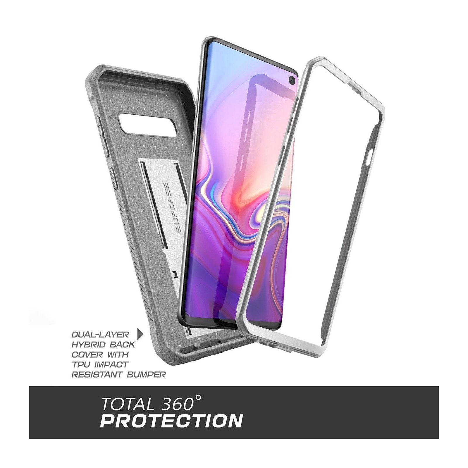 Samsung Galaxy S10 Unicorn Beetle Pro Heavy Duty Rugged Holster Case - Shockproof, Drop Protection, No Screen Protector - White | Perfect for Outdoor, Work & Extreme Sports
