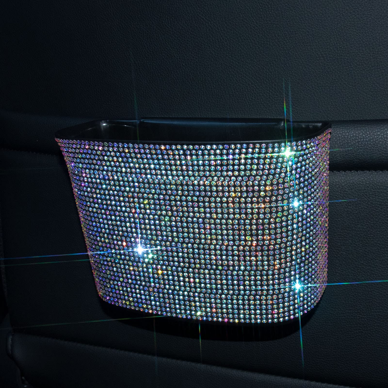 Car Trash Can with Clip - Leakproof Hanging Garbage Bin for Vehicle, Office & Home - Mini Dustbin Organizer for Car, Kitchen, Bedroom - Multicolor Waste Basket (Perfect for Road Trips, Daily Commute & Home Organization)