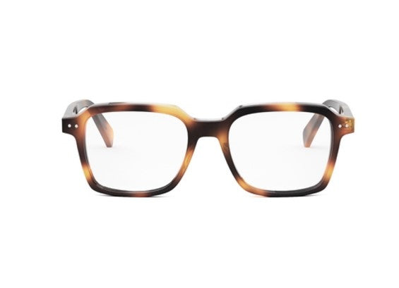 Celine THIN CL50139I 053 Shiny Havana Geometric Men's Eyeglasses - Premium Designer Sunglasses for Men with UV Protection - Perfect for Outdoor Activities, Driving & Fashion Statement