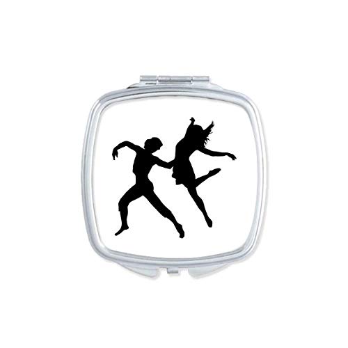 DIYthinker Duet Dance Dancer Sports Performance Mirror - Portable Compact Pocket Makeup Double Sided Glass for Ballet, Yoga, Gym & Travel