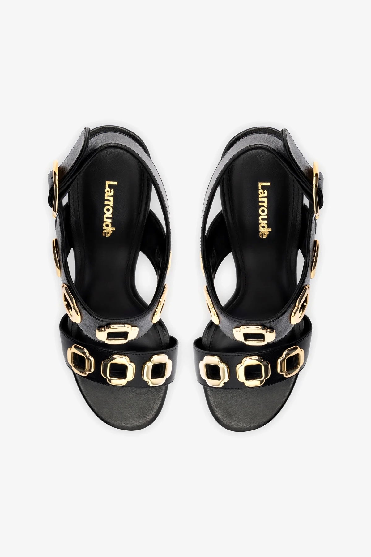 Milan Hi Sandal - Black Leather Women's Fashion Sandals for Summer, Beach & Casual Outings