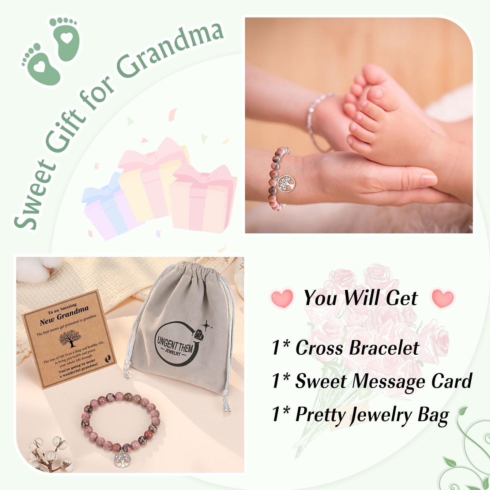 Tree of Life Bracelet for Women - Elegant Jewelry Gift for Grandma, Mom, Aunt, Sister & Teacher | Birthday, Christmas, Wedding & Mother's Day Present | Perfect for Daily Wear, Special Occasions & Spiritual Healing