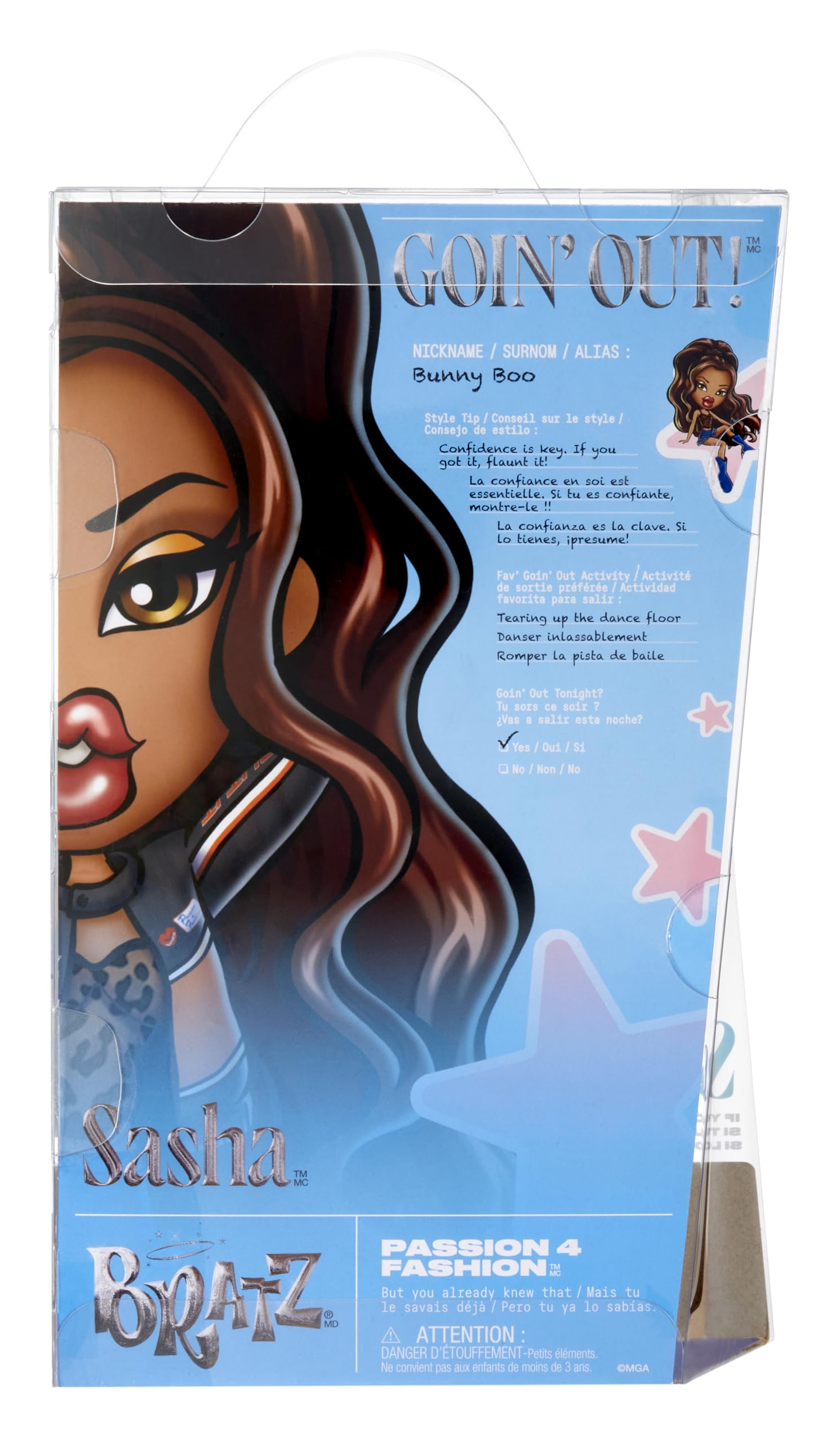 Bratz Goin’ Out! Sasha Fashion Doll with Outfit & Accessories – Perfect for Kids' Birthday Gifts, Collectibles & Role Play Fun