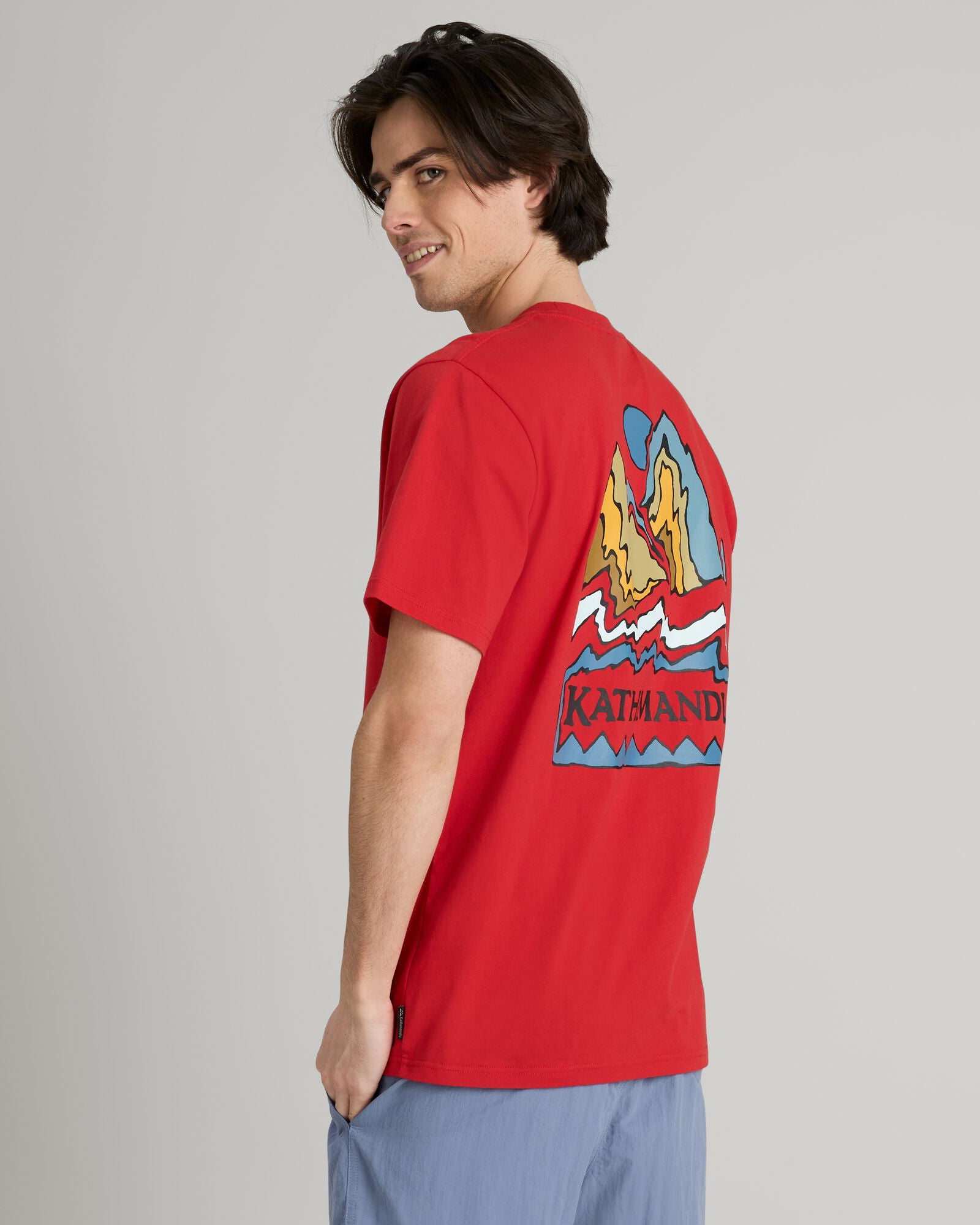 Organic Cotton Men's Summit Print T-Shirt with Spicy Chilli Pepper Design - Casual Wear, Street Style & Summer Outfits