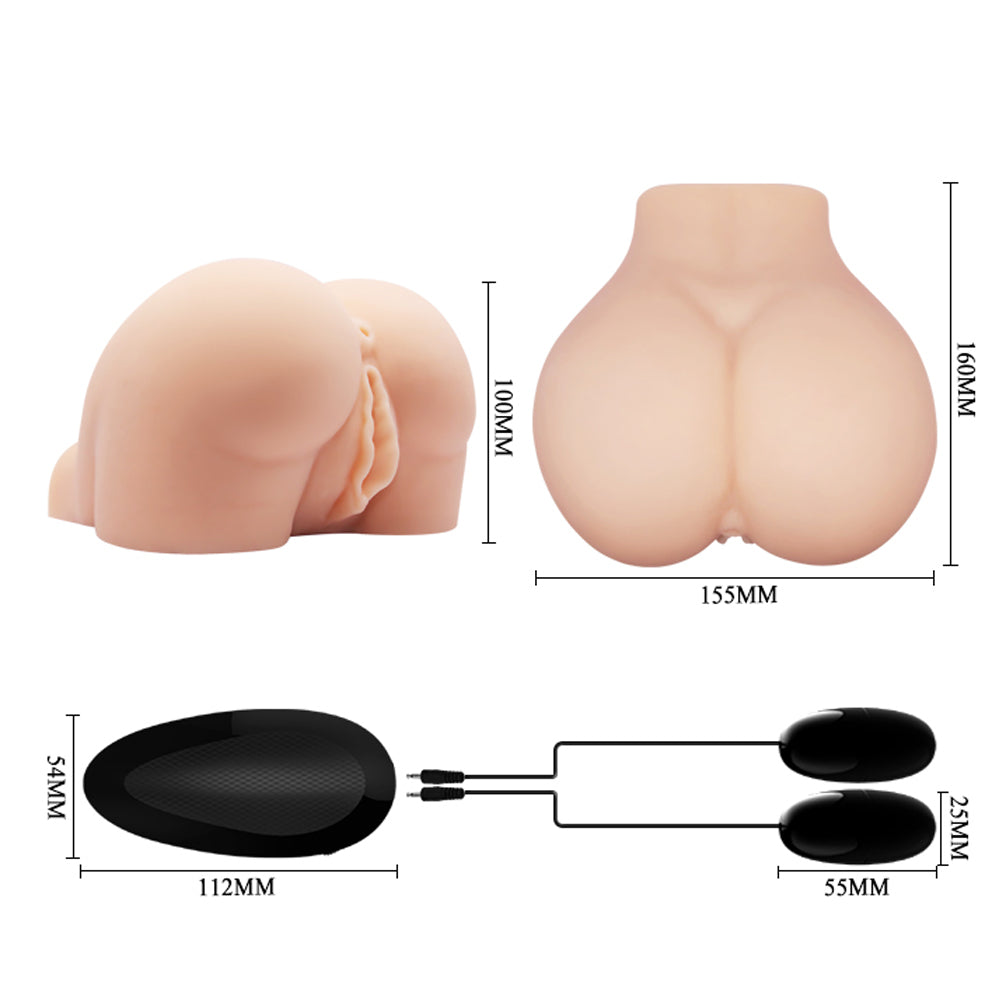 Crazy Bull Multi-Speed Vibrating Masturbator for Vagina & Anal Stimulation - Perfect for Solo Play & Couples Intimacy
