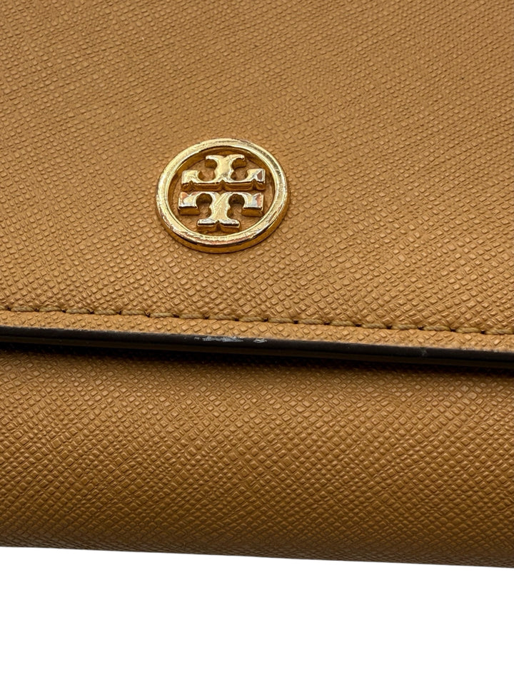 Tory Burch Saffiano Leather Wallet on Chain Crossbody Bag - Stylish Women's Designer Purse for Everyday Use, Travel & Evening Out