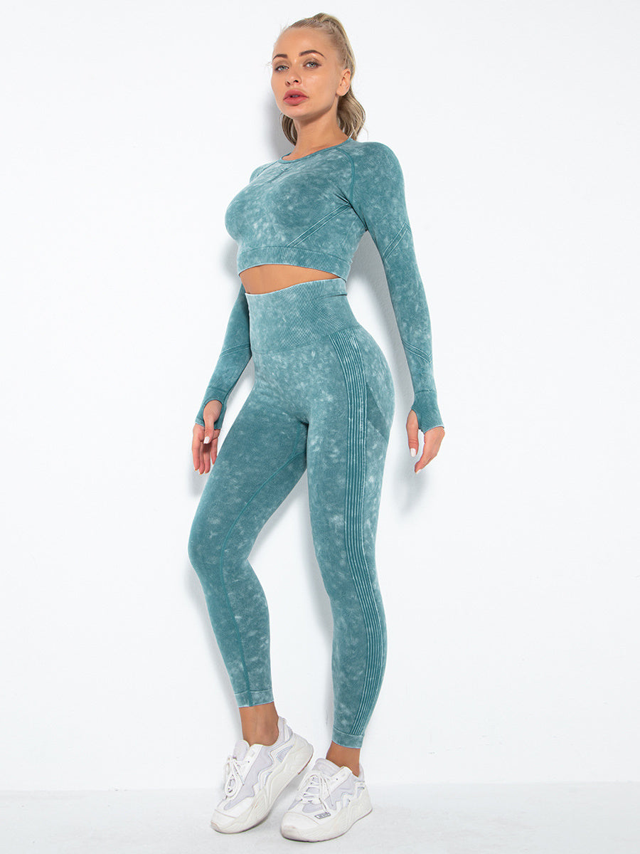 ZASUWA Women's Seamless Washable Sports Yoga Outfit - Breathable Workout Clothes for Yoga, Gym & Running | Perfect for Fitness, Lounge & Active Wear