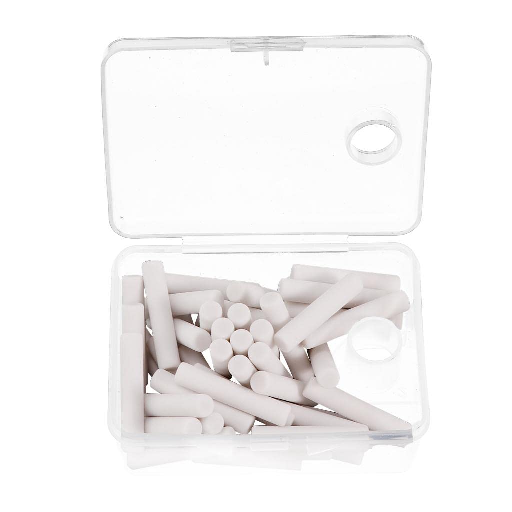 50 Pack 5mm White Electric Eraser Refills for Automatic Erasers - Perfect for Artists, Drafting, Sketching & Office Use