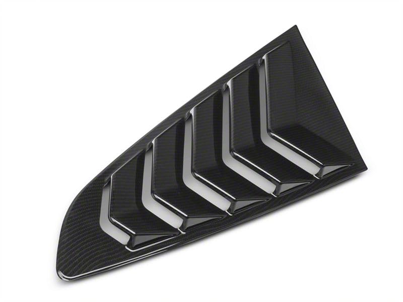 Carbon Fiber Sport Quarter Window Louver for Ford Mustang Fastback 2015-2020 - Lightweight Aerodynamic Upgrade for Street Racing & Car Shows