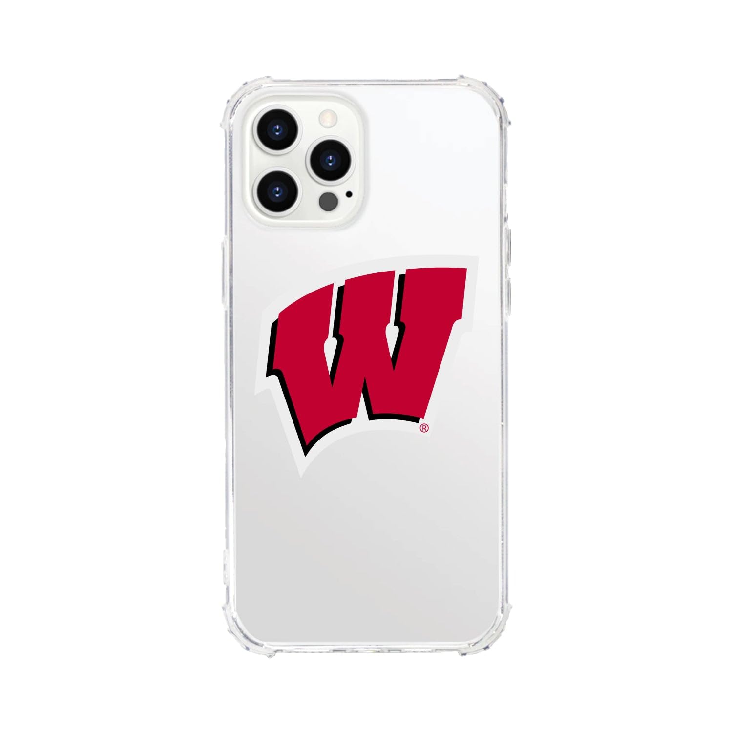 Durable OTM Essentials Phone Case with Tough Edge for iPhone 13 Pro Max - University of Wisconsin-Madison Badgers Design | Perfect for School, Travel & Everyday Protection