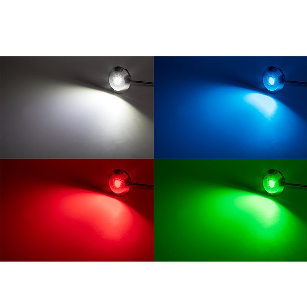 60W LED Surface Mount Underwater Boat Lights - 316L Stainless Steel Marine Lighting with Internal Driver & Overheat Protection (Green) - Perfect for Boats, Yachts, Docks & Night Fishing