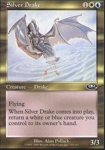 Magic: The Gathering Silver Drake Planeshift Foil Card - Rare MTG Collectible for Deck Building & Gaming Enthusiasts - Perfect for Commander, Modern & Casual Play