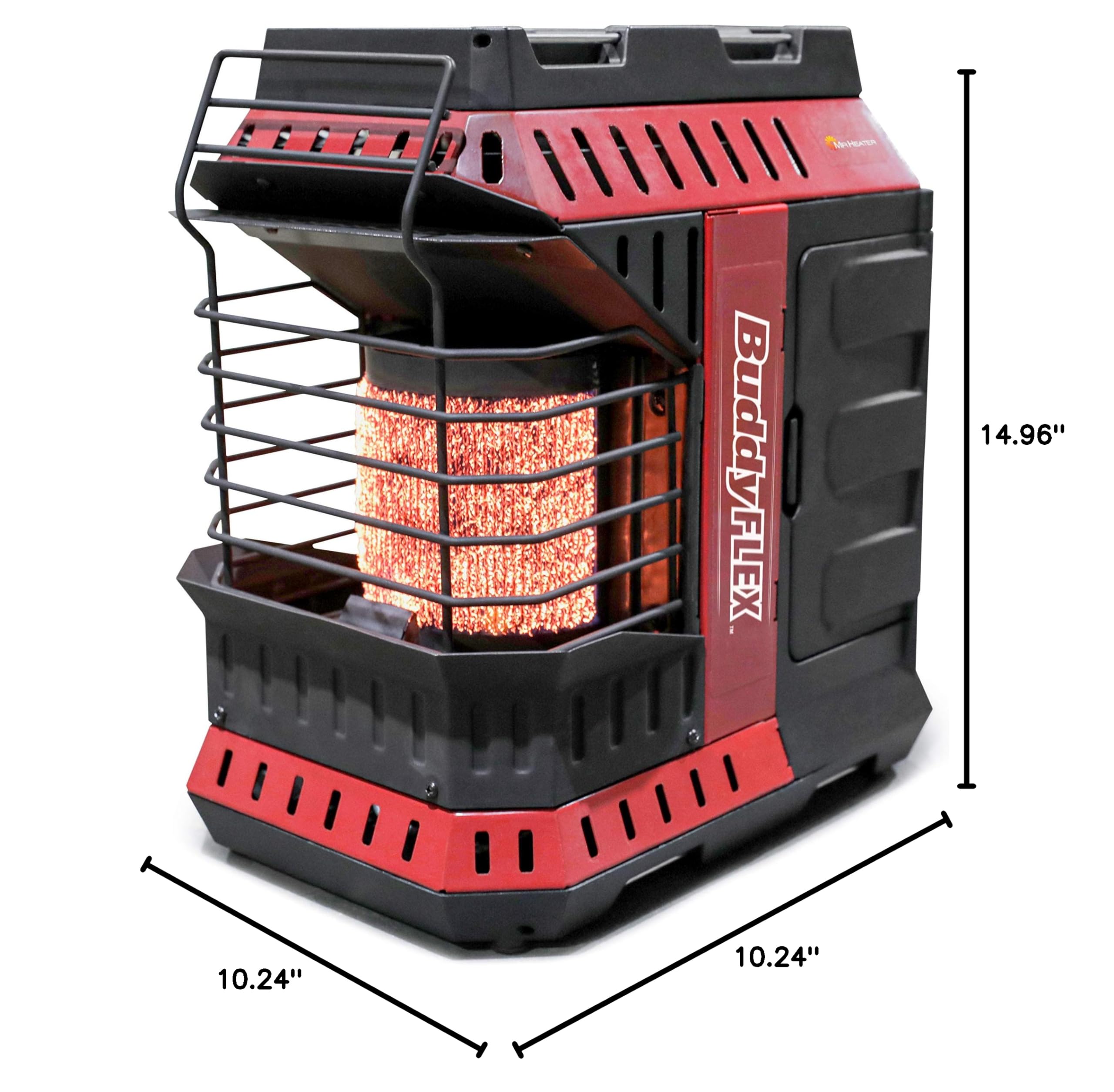 Mr. Heater 11,000 BTU Portable Buddy Flex Propane Heater - Indoor/Outdoor Use for Camping, Garage, Workshop & Emergency Heating - Approved for Massachusetts & Canada