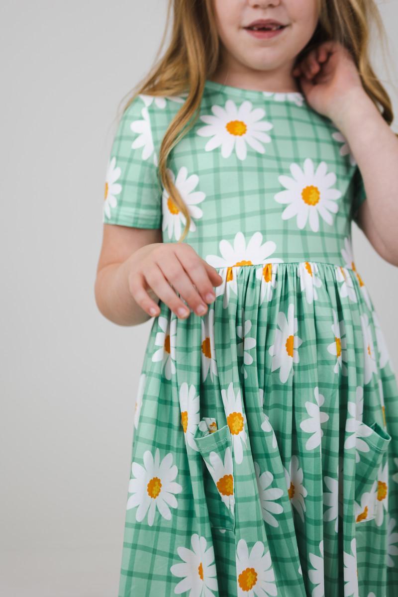 Off the Grid Short Sleeve Pocket Twirl Dress - Summer Casual Flowy Swing Dress for Women, Perfect for Beach Vacations, Picnics & Date Nights