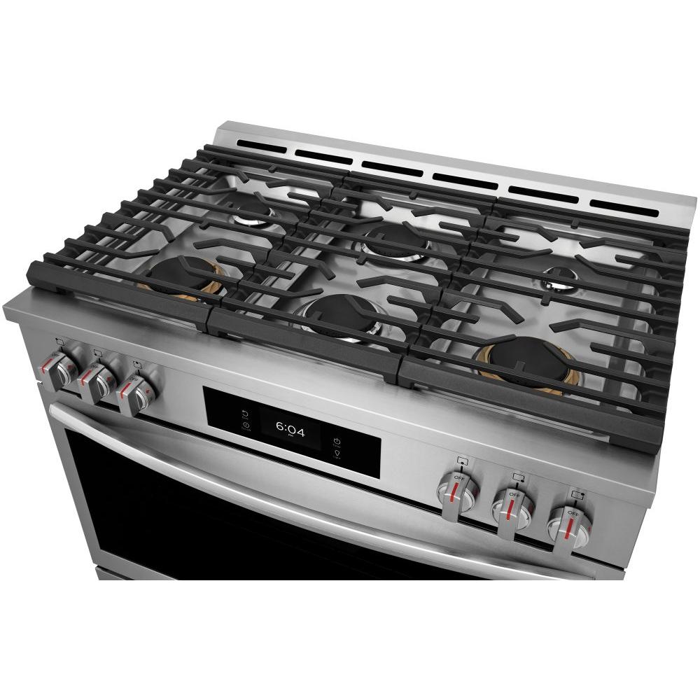 Frigidaire Gallery 36 Inch Gas Range GCFG3661AF - 5 Burner Stove with Convection Oven, Perfect for Home Cooking & Baking