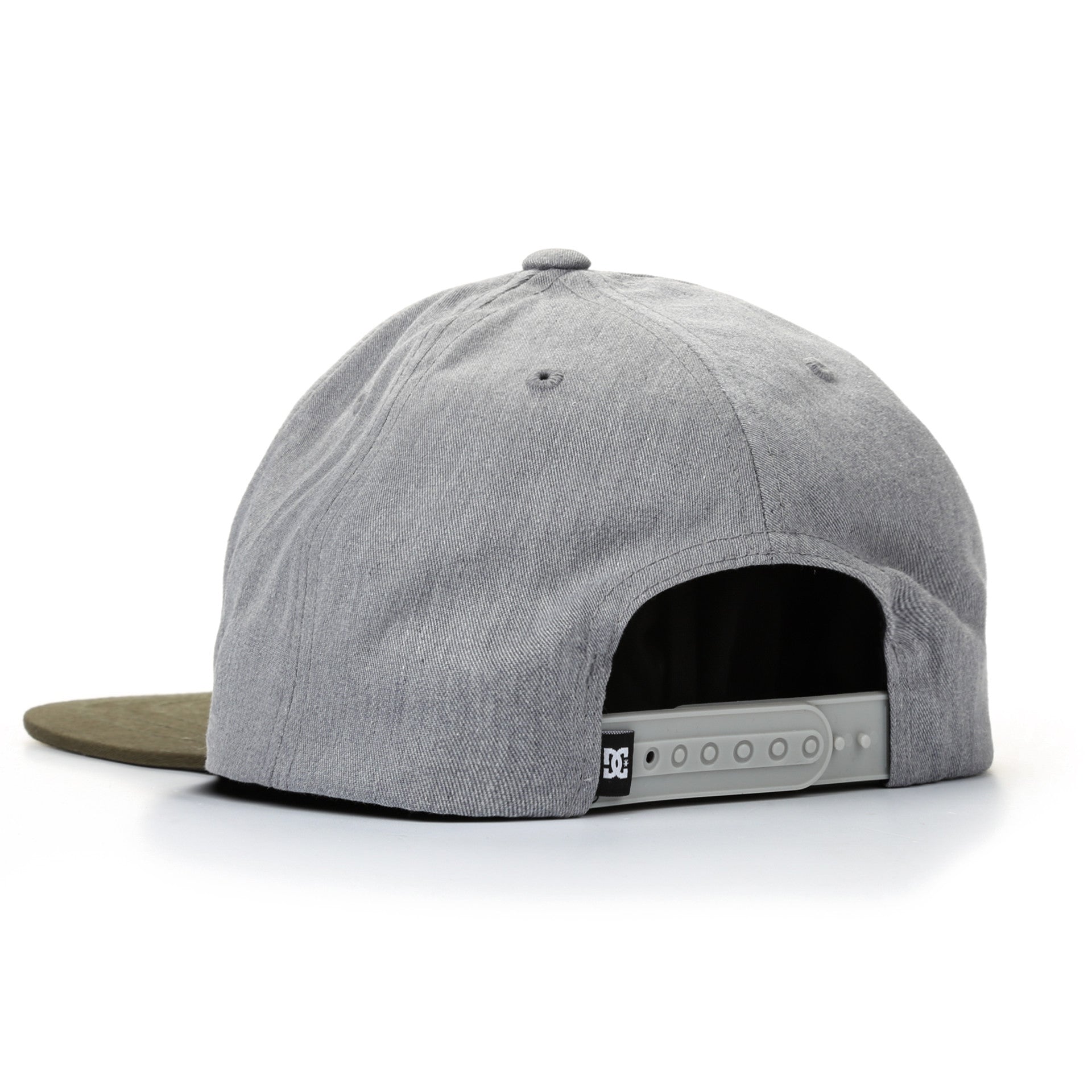 DC Snappy Snapback Hat - Heather Grey & Olive Adjustable Baseball Cap for Men & Women - Perfect for Casual Wear, Sports & Outdoor Activities