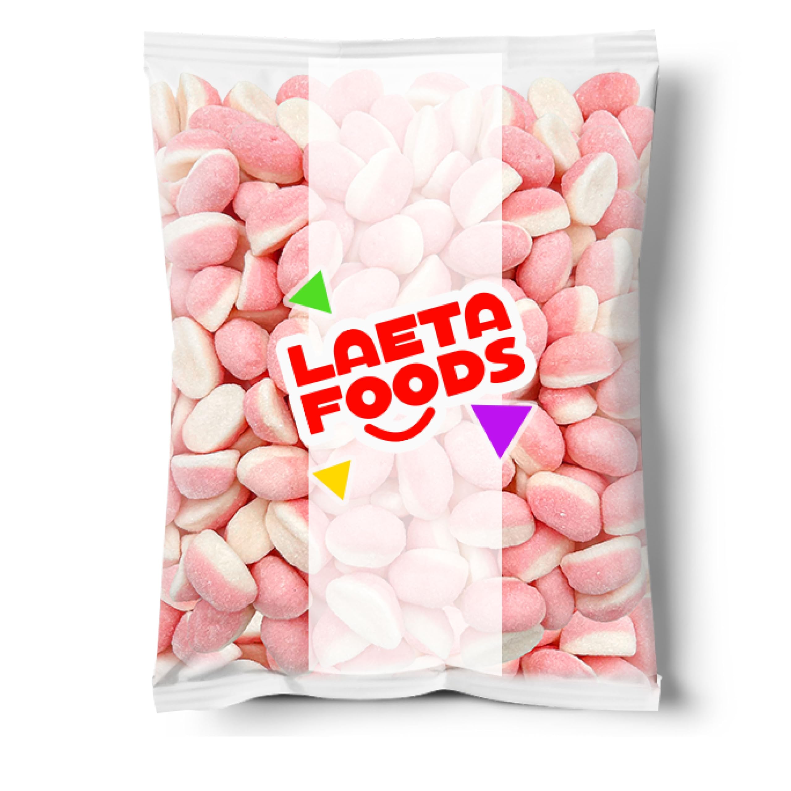 Strawberry Puffy Gummy Candy - 1 Pound Resealable Bag | Soft & Chewy Fruit Snacks for Kids, Party Favors, Movie Night Treats & On-the-Go Snacking
