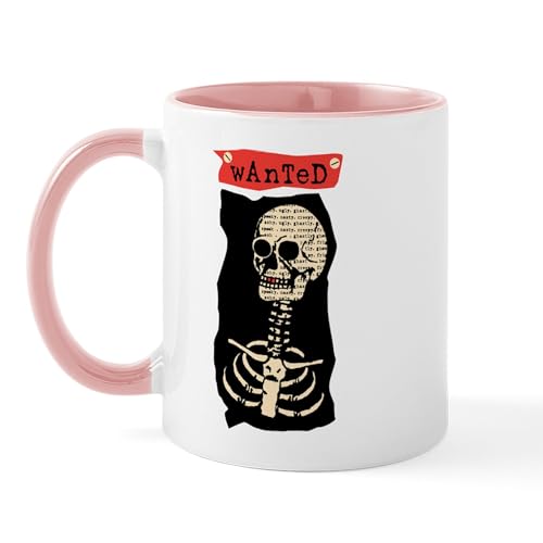 White/Pink Inside - Skeleton Mug