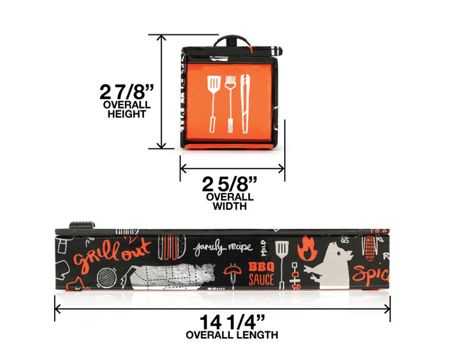 ChicWrap Aluminum Foil Dispenser - BBQ & Kitchen Essential for Grilling, Cooking & Food Storage | Perfect for Outdoor BBQ, Camping & Home Kitchen Use