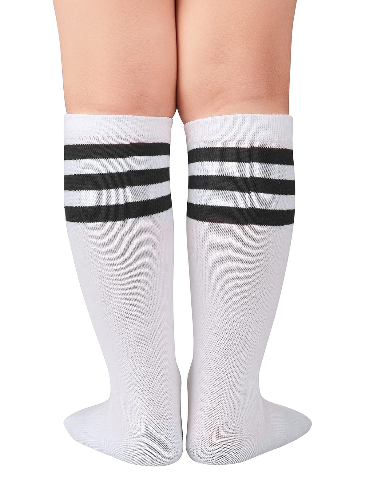 Century Star Kids & Toddler Soccer Uniform Socks - Cotton Athletic Knee High Tube Socks for Boys & Girls - Perfect for Soccer Games, Sports Training, and Team Uniforms