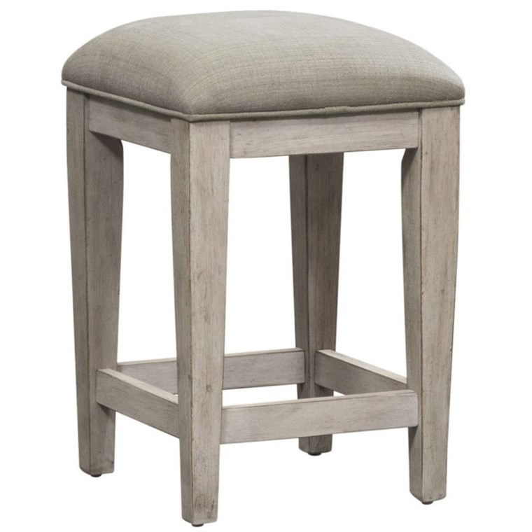 Heartland Console Stool - Adjustable Height Bar Stool with Backrest, Rustic Farmhouse Style for Kitchen Island, Breakfast Nook & Home Decor - Perfect for Dining, Entertaining & Coffee Bars