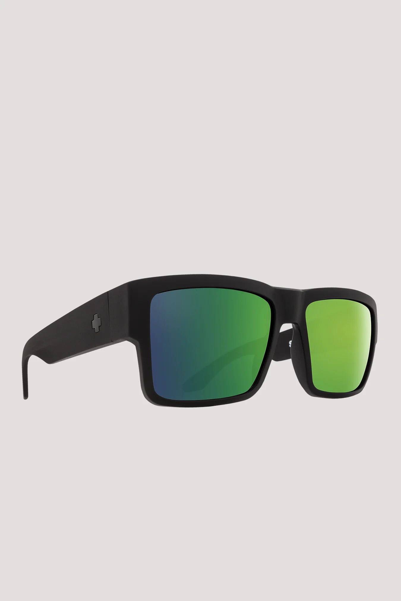 Cyrus Matte Black Polarized Sunglasses with Happy Bronze Green Lenses - Stylish UV Protection for Outdoor Activities, Driving, and Beach Vacations