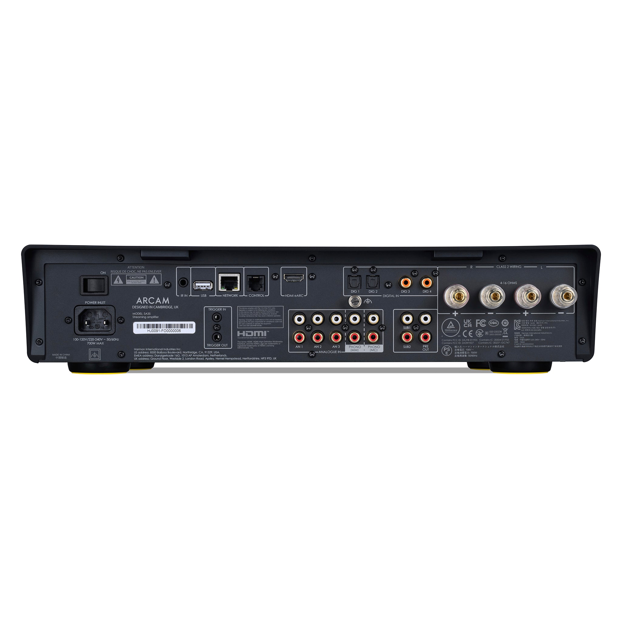 Arcam SA35 Hi-Fi Streaming Integrated Amplifier - Premium Audio for Home Theater & Music Listening
