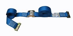 10-Pack Heavy Duty E-Track CAM Buckle Straps (Blue) - Secure Cargo, Motorcycle, ATV & Truck Loads for Safe Transport