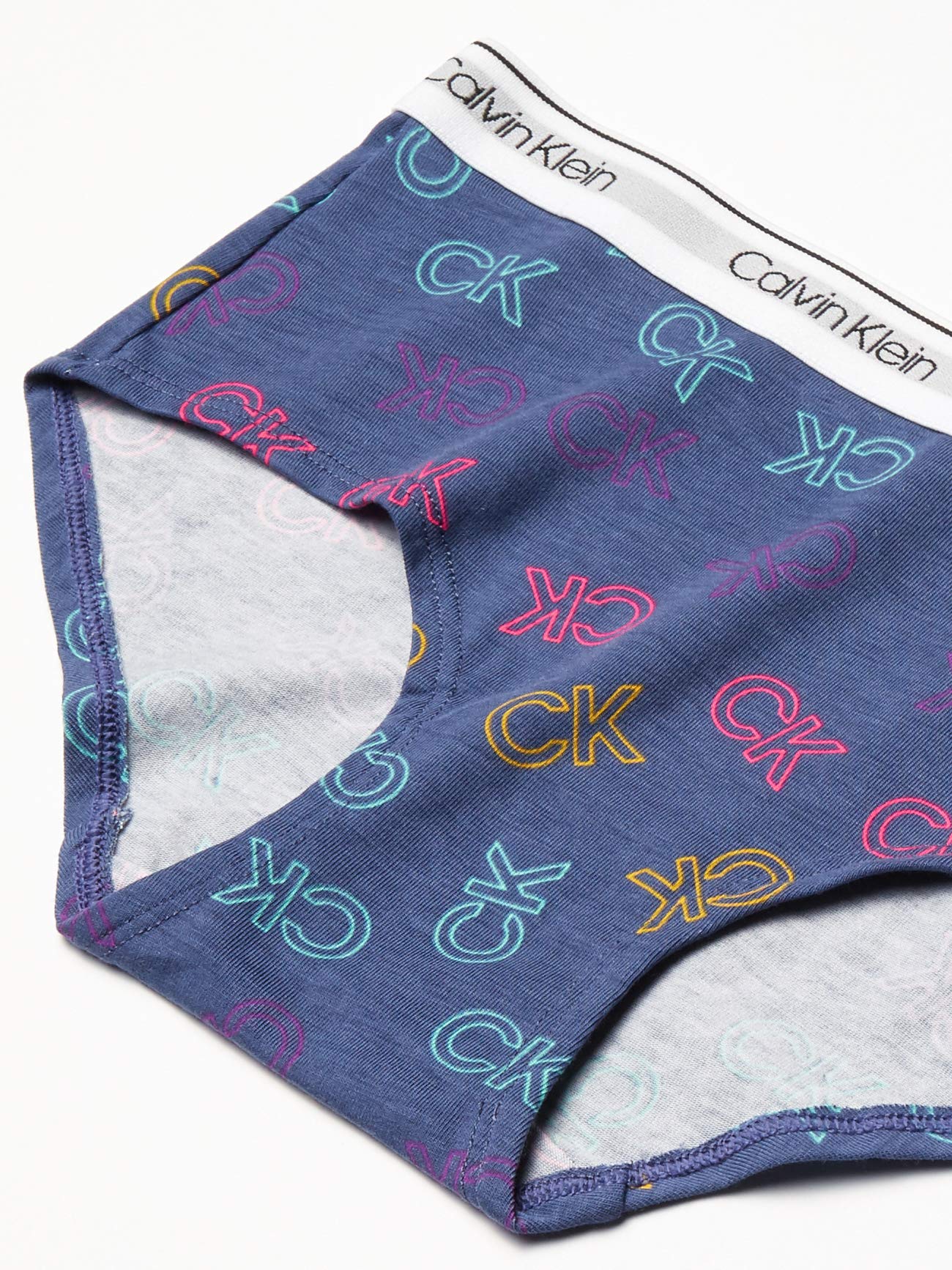 Calvin Klein Girls' Modern Cotton Hipster Underwear 5-Pack - Soft Breathable Panties for Teens & Kids - Perfect for School, Sports & Everyday Comfort