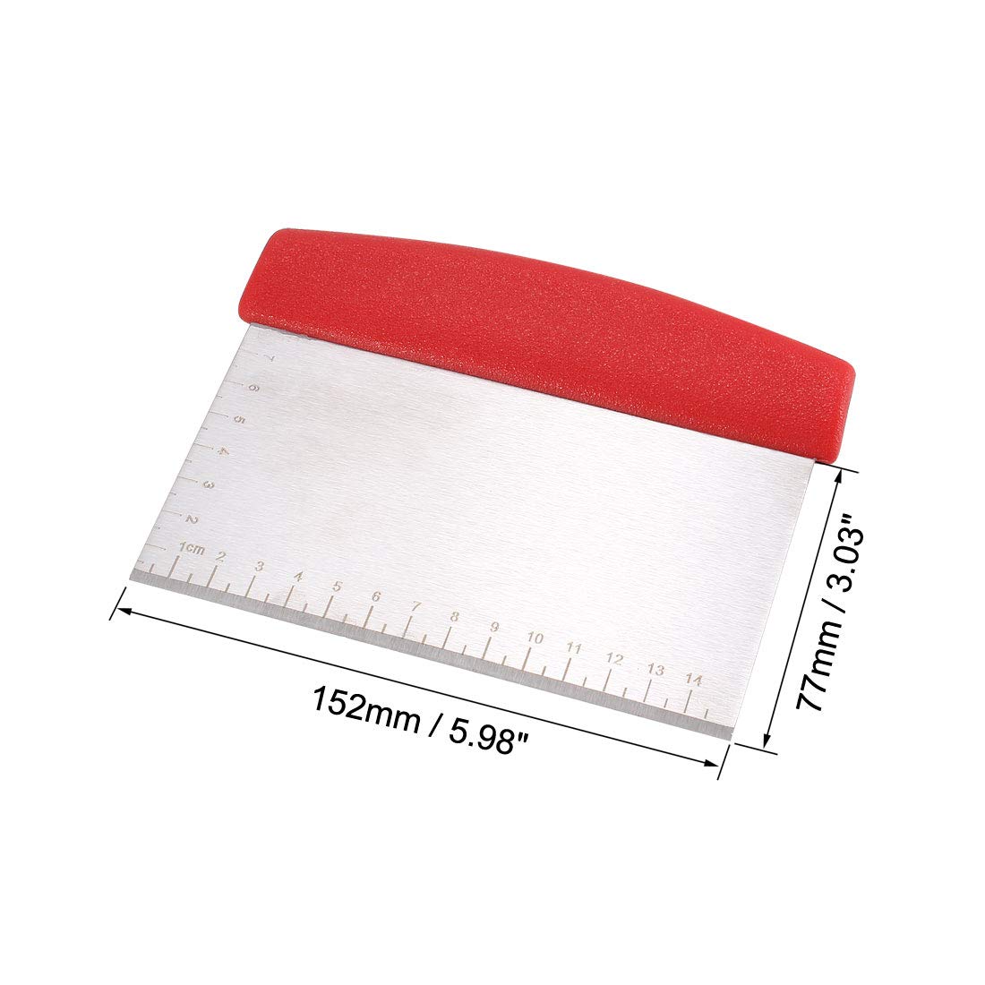 Stainless Steel Bench Scraper - Multi-Purpose Dough Cutter for Pizza, Bread, Pastry & Baking | Perfect for Kitchen, Bakery & Food Prep