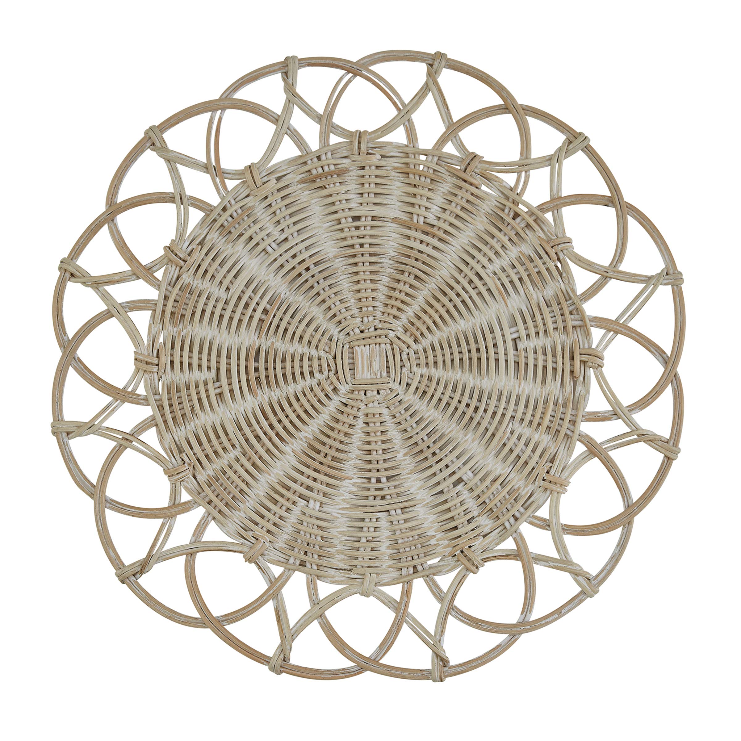 Split White Marble Decorative Charger Plates - Set of 4 for Wedding, Party & Home Decor