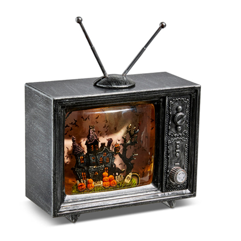 Raz Imports Haunted Manor Musical Lighted Water TV - Spooky Halloween Decor with Motion & Sound Effects | Perfect for Home, Party & Haunted House Decorations
