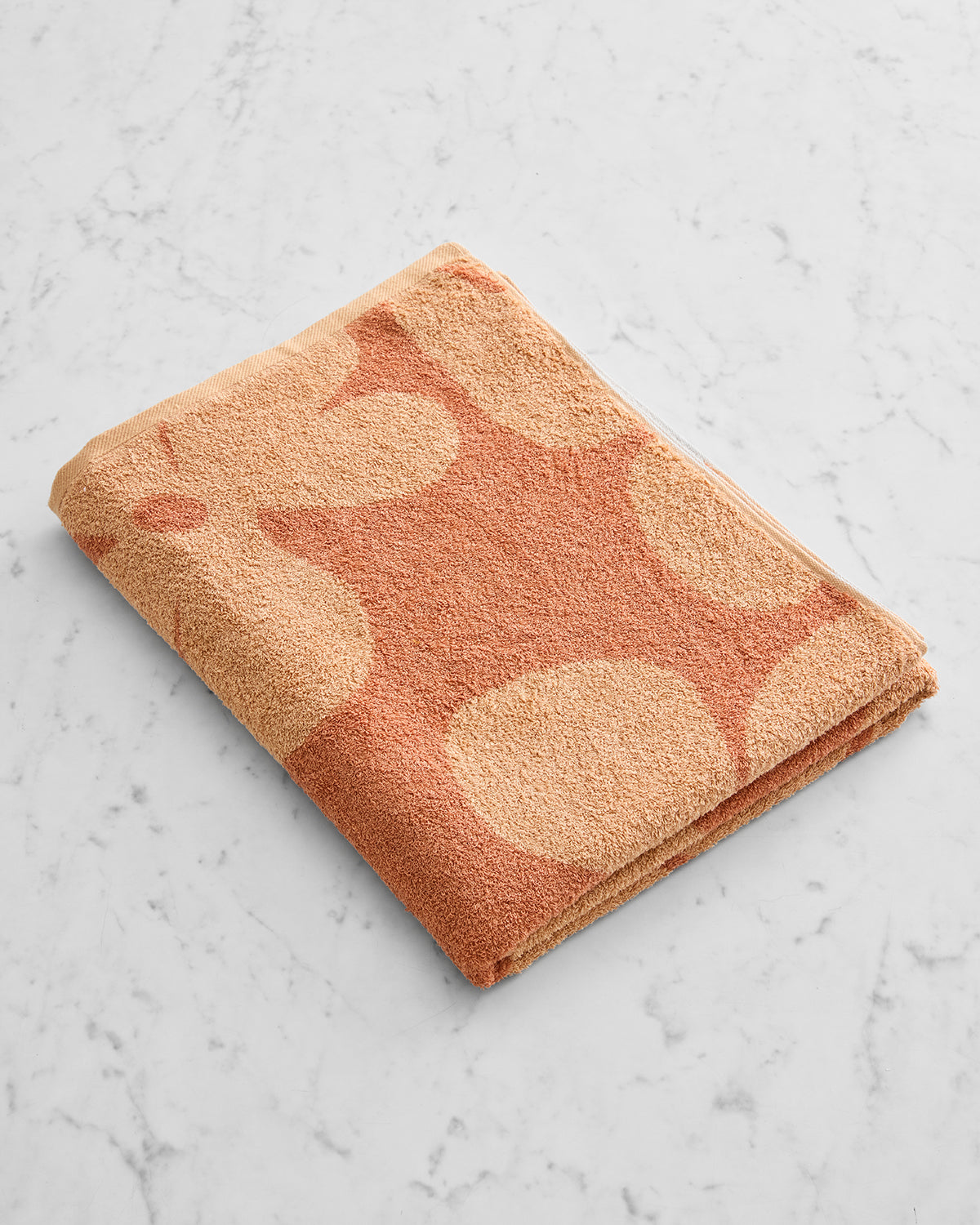 Premium 100% French Flax Linen Bath Towel Set - Soft & Absorbent Hazelnut & Terracotta Floral Design - Luxury Spa & Bathroom Essentials for Home & Hotel Use
