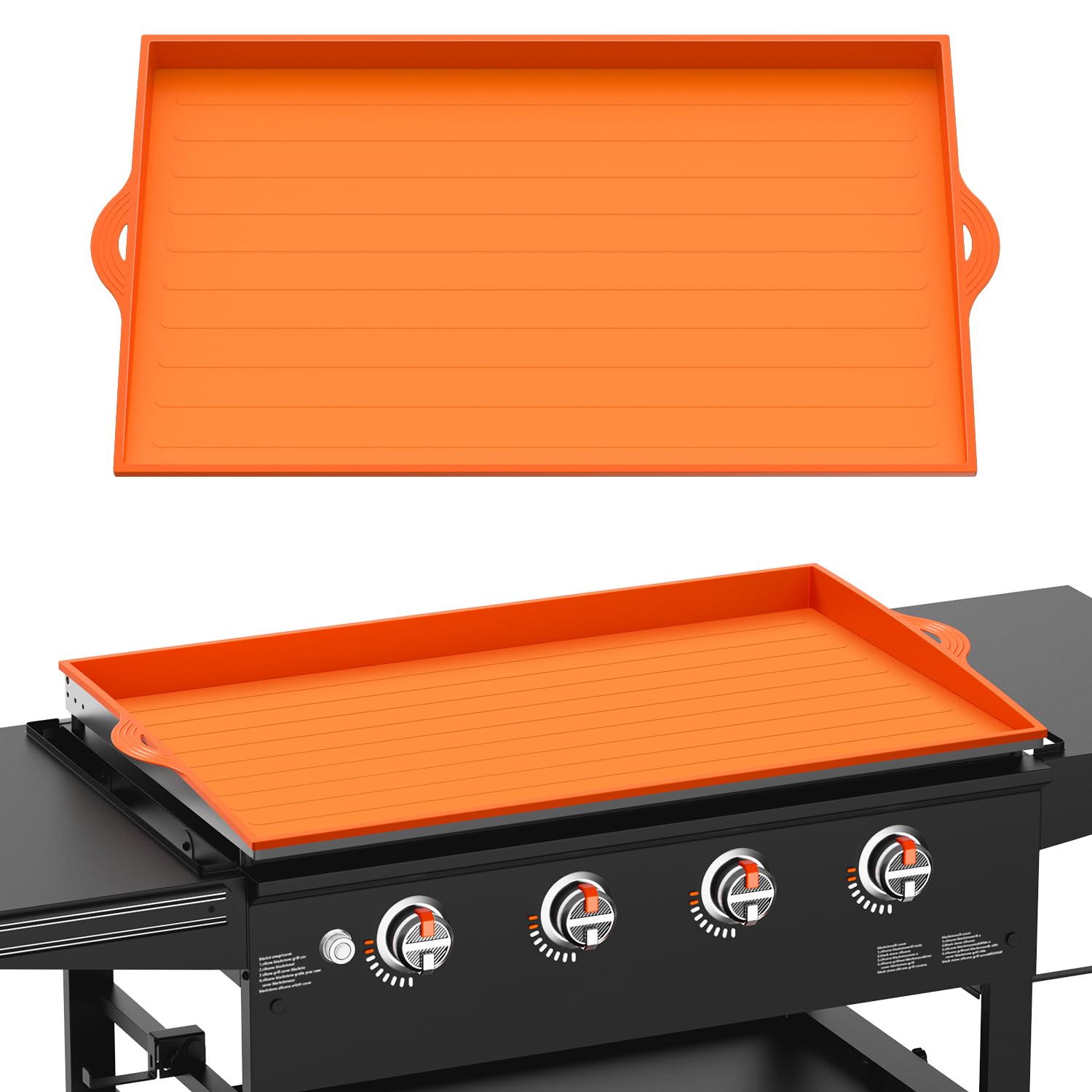 Upgraded Heavy Duty Food-Grade Silicone Griddle Mat Cover for Blackstone 36 Inch Grill - Full-Edge Protection Against Dirt & Rust - Perfect for Outdoor Cooking, Camping, Backyard BBQs and Tailgating Parties