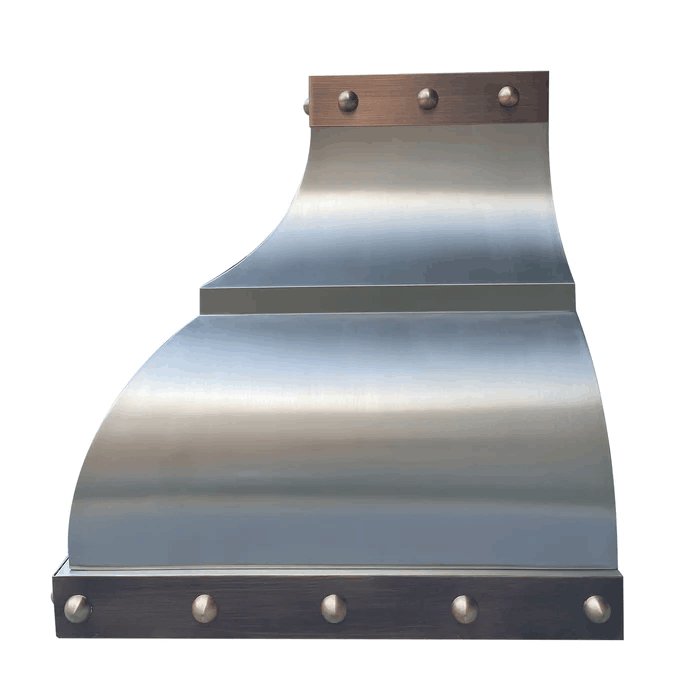 SINDA SRH1STB Handcrafted Stainless Steel Arch Bell Range Hood - Modern Kitchen Ventilation for Home & Restaurant Use