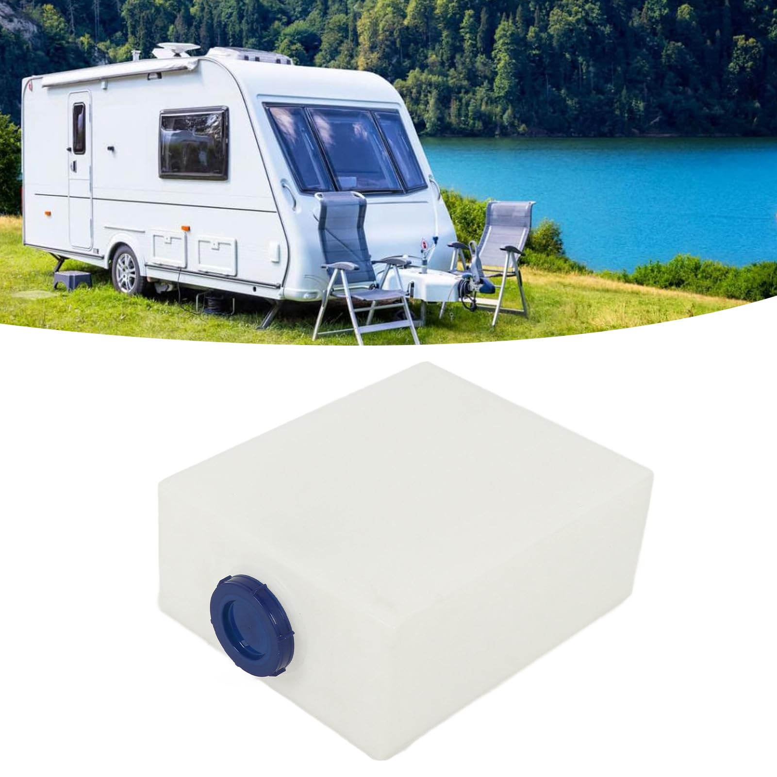 Akozon 10 Gallon RV Water Storage Tank - 19.7