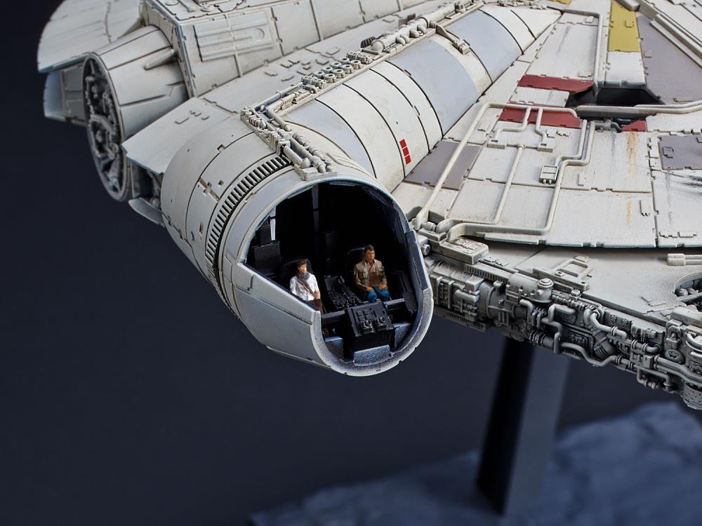 Bandai Star Wars Millennium Falcon Model Kit (The Rise of Skywalker Version) - Build & Display Your Own Iconic Star Wars Ship for Collectors & Fans