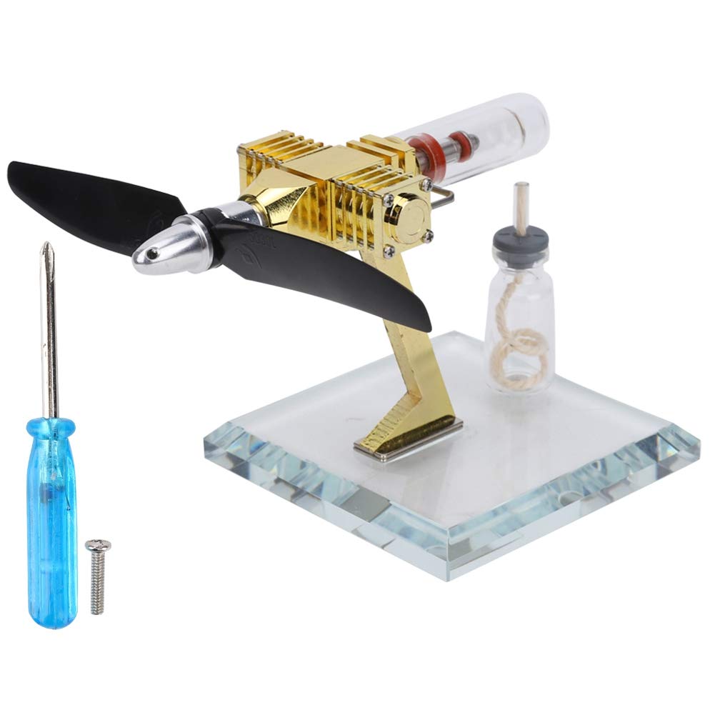 Stirling Engine Model Kit - Hot Air Engine Physics Science Experiment Toy with Aircraft Propeller for Educational STEM Learning | Perfect for Classroom, DIY Projects & Science Enthusiasts