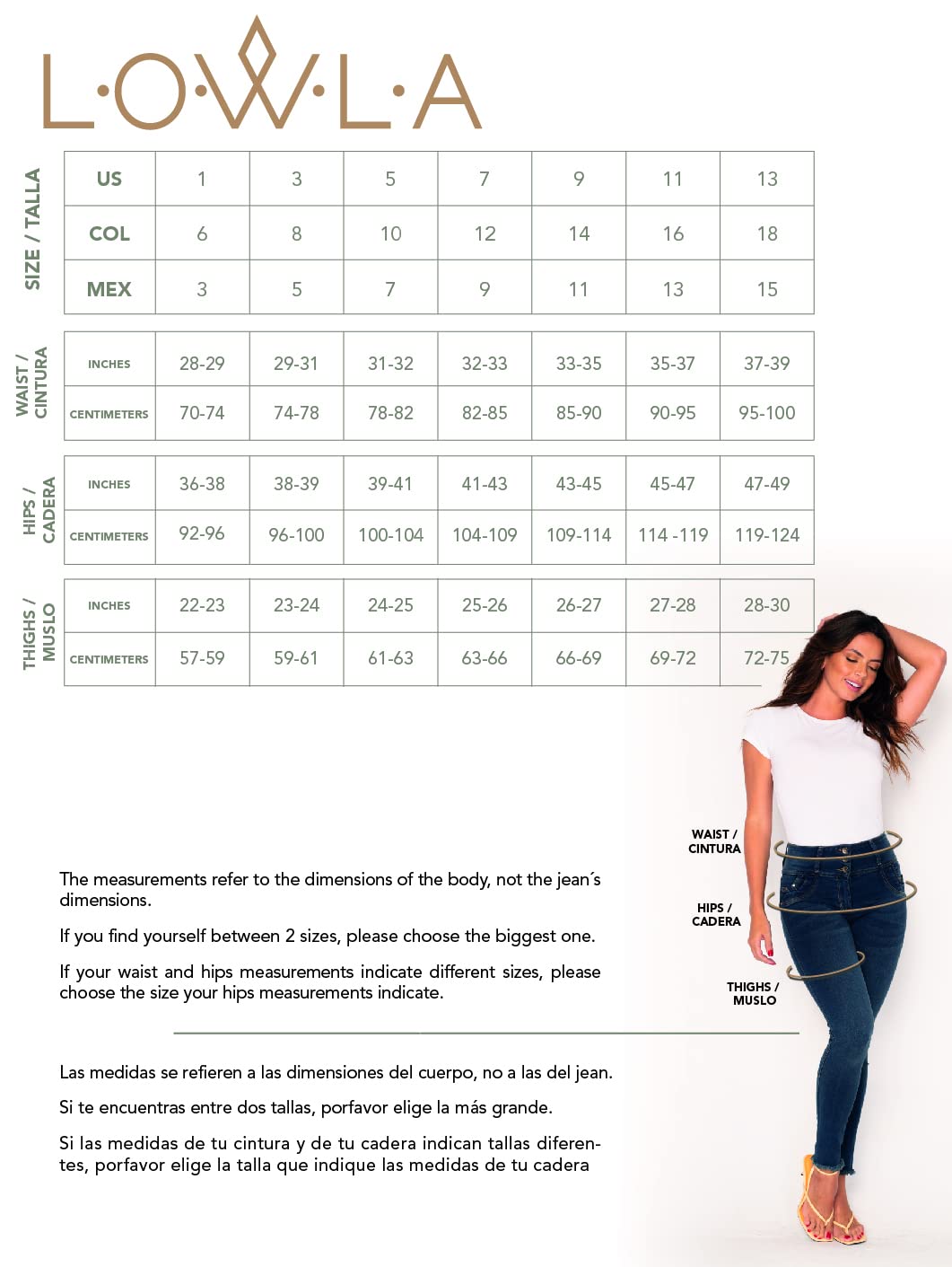 L.O.W.L.A SHAPEWEAR High Waisted Butt Lifting Jeans for Women - Colombian Style Tummy Control Denim Pants | Perfect for Date Night, Clubbing & Everyday Wear
