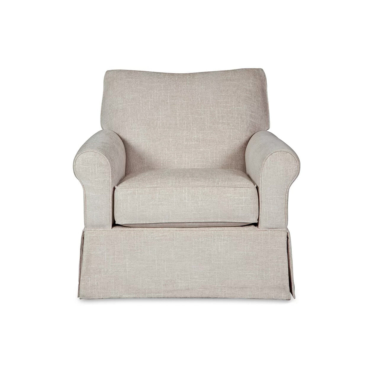 Searcy Swivel Glider Accent Chair - Modern Upholstered Lounge Chair with 360 Degree Rotation - Perfect for Living Room, Bedroom, or Nursery Relaxation